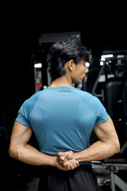 ARC Compression Tee Teal Blue 1