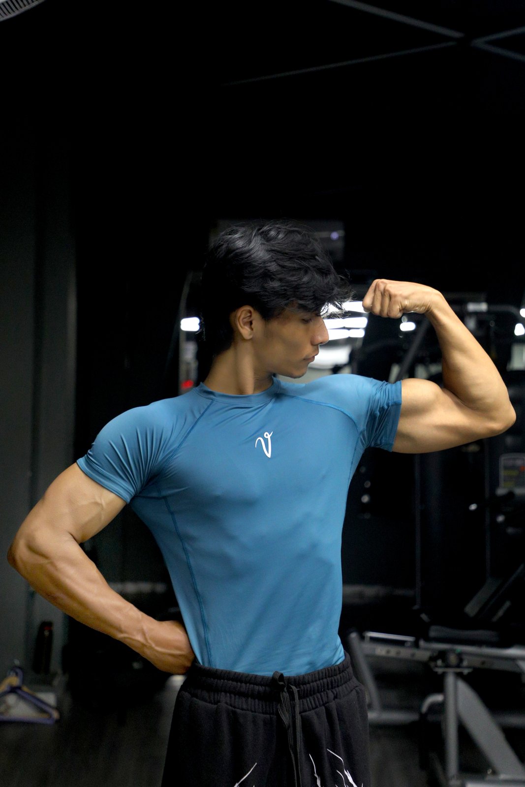 ARC Compression Tee Teal Blue 2