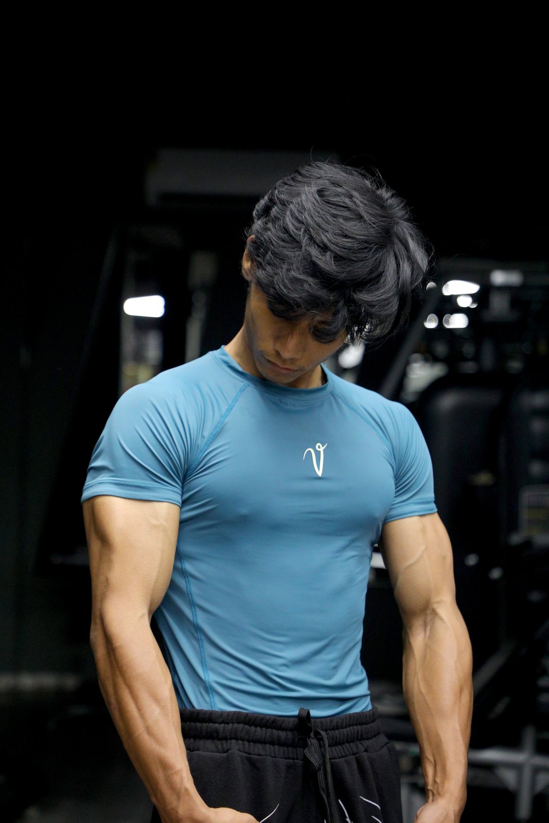 ARC Compression Tee Teal Blue 3