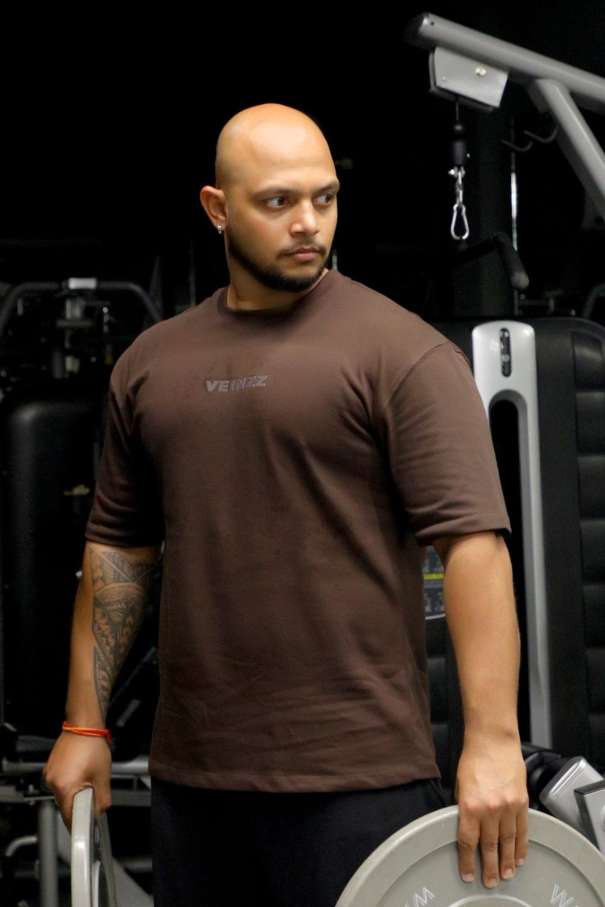 Forge Chocolate Brown Oversized Tee