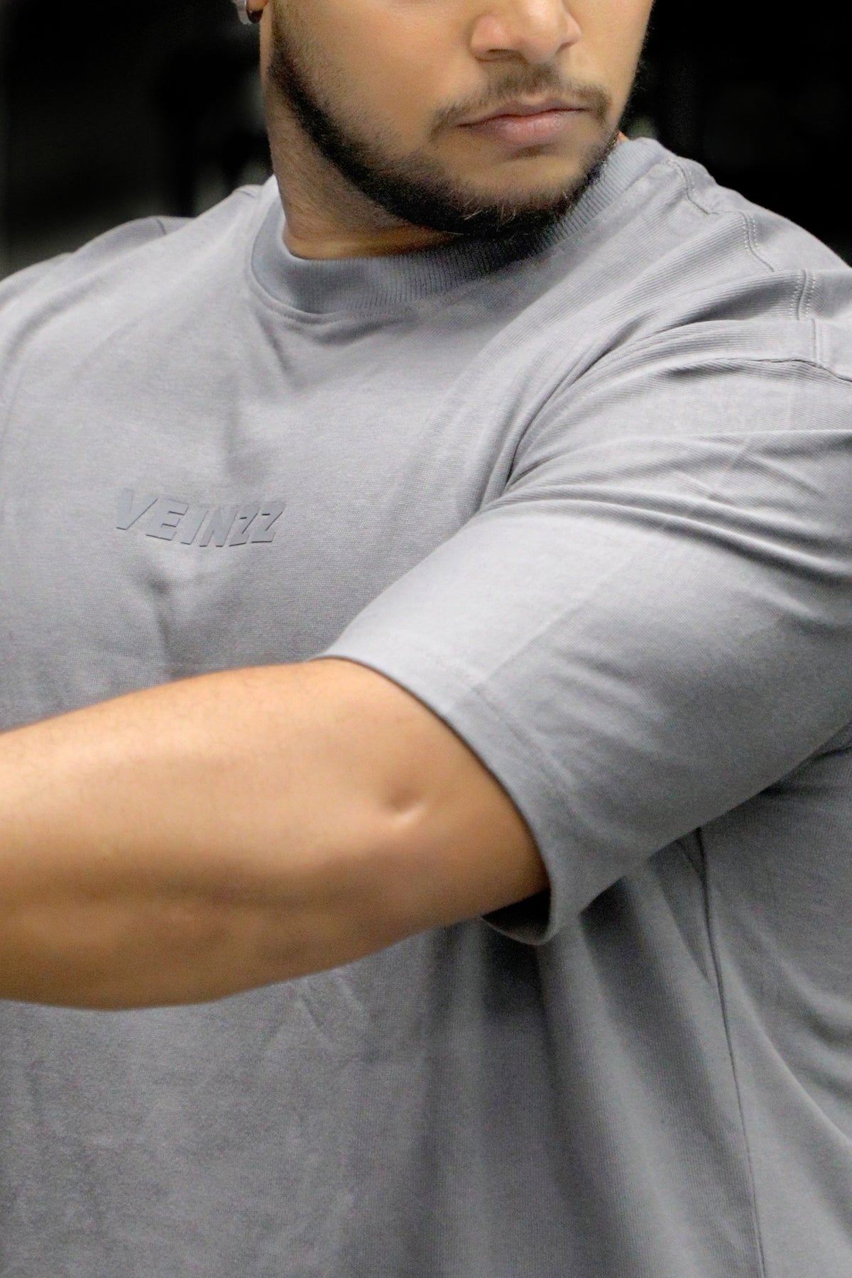 Forge Grey Oversized Tee - Grey