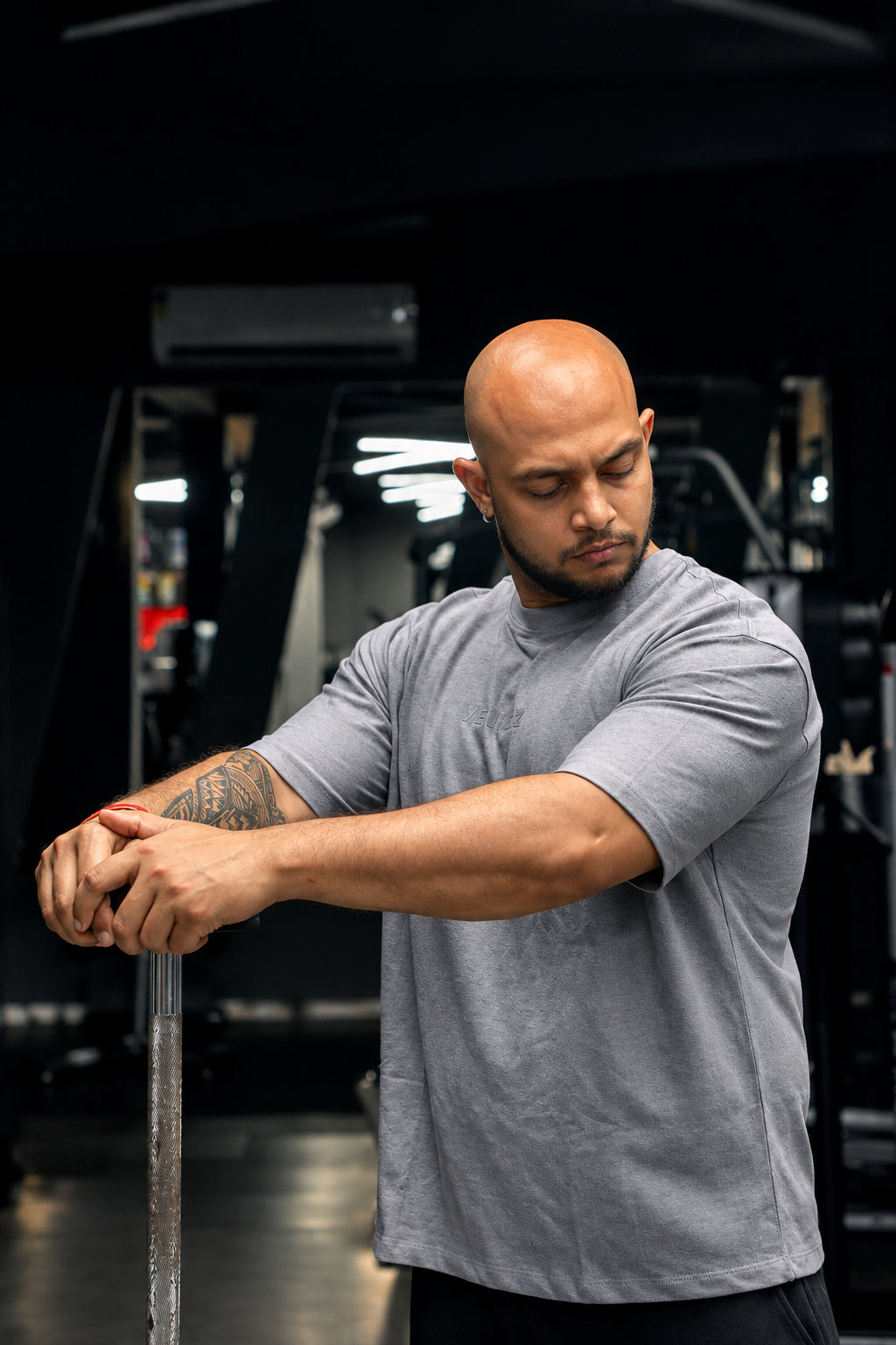 Forge Grey Oversized Tee - Grey